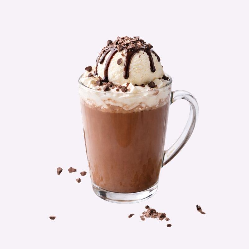 Hot chocolate With Ice Cream